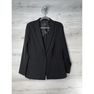 Simply Vera Vera Wang Blazer Womens Medium Stretch Button Career Office Jacket